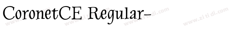 CoronetCE Regular字体转换